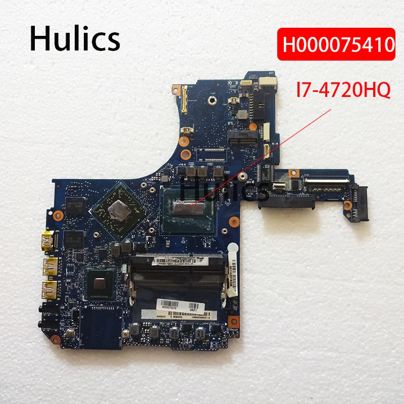 Hulics Naudojami Toshiba Satellite P50-B P55T-B Nešiojamojo kompiuterio motininė Plokštė H000075410 I7-4720HQ CPU Mian Valdyba