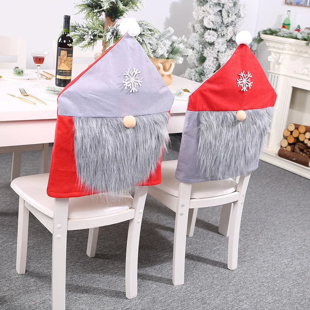 2020 Rudolf Kėdžių dangose Skrybėlę Kėdžių dangose Kalėdų Dekoro Vakarienė Kėdė Kalėdos Bžūp Rinkiniai Vakarienės Stalo Skrybėlę Kėdės Nugaros Apima Namų