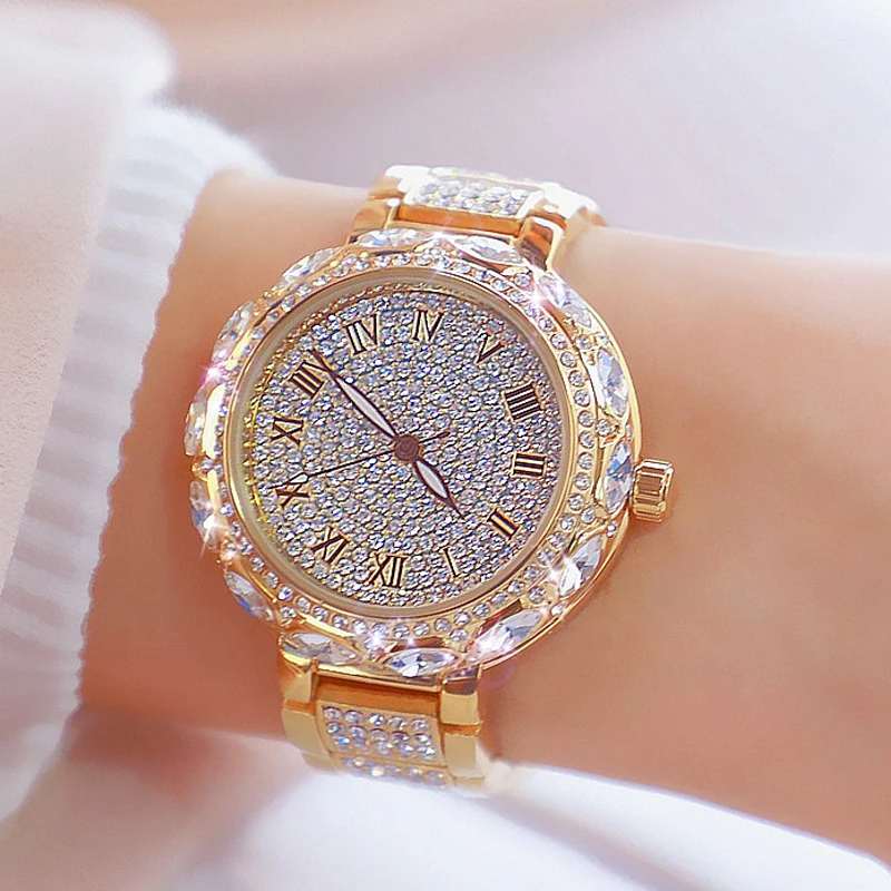 Mados Top Brand Prabanga Moterų Apyrankės, Laikrodžiai Ponios Rose Gold Diamond Kvarco Vandeniui Moterų Riešo Žiūrėti Laikrodis Reloj Mujer