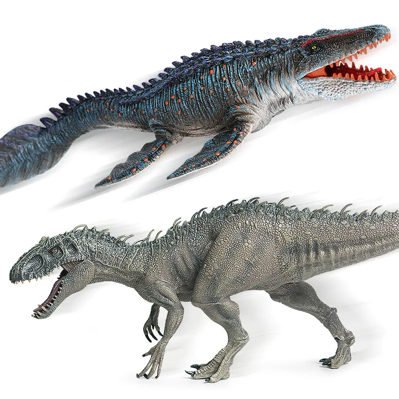 Vaikų modeliavimas dinozaurų gyvūnų modelio žaislas apdailos filmą Tyrannosaurus Rex didelis Cang dragon set