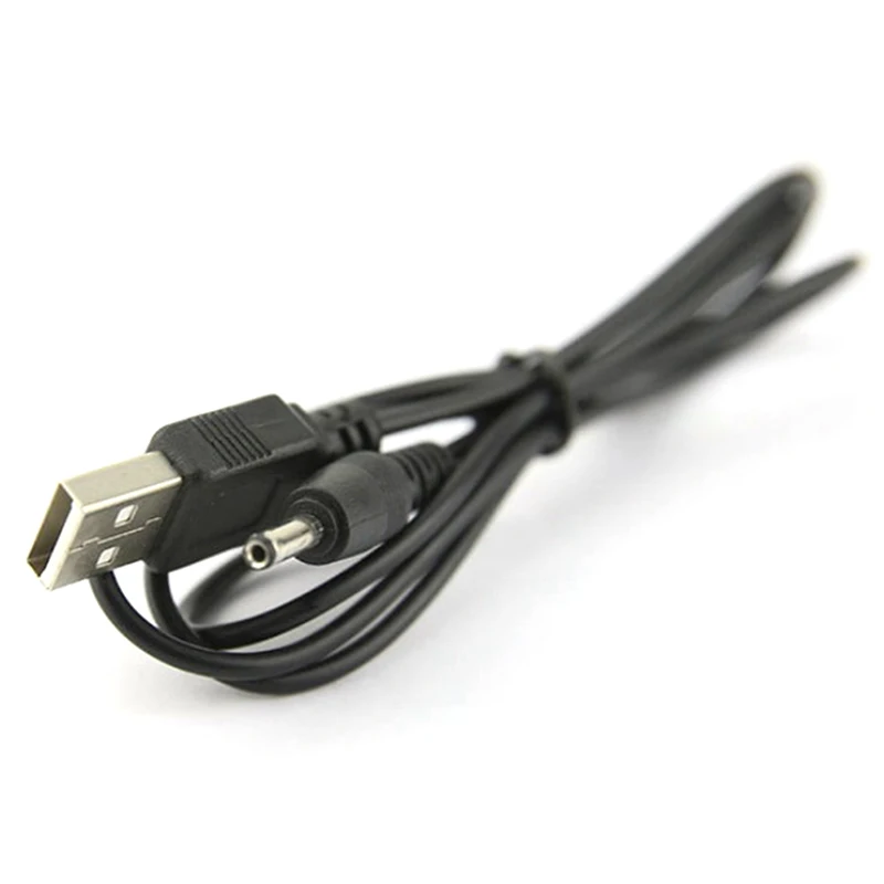 1Pcs USB Prievado 2.5 3.5 4.0 5.5 mm 5V DC Barelį Lizdas Maitinimo Kabelis Laido Jungtis Juodas visiškai Naujas ir aukštos kokybės
