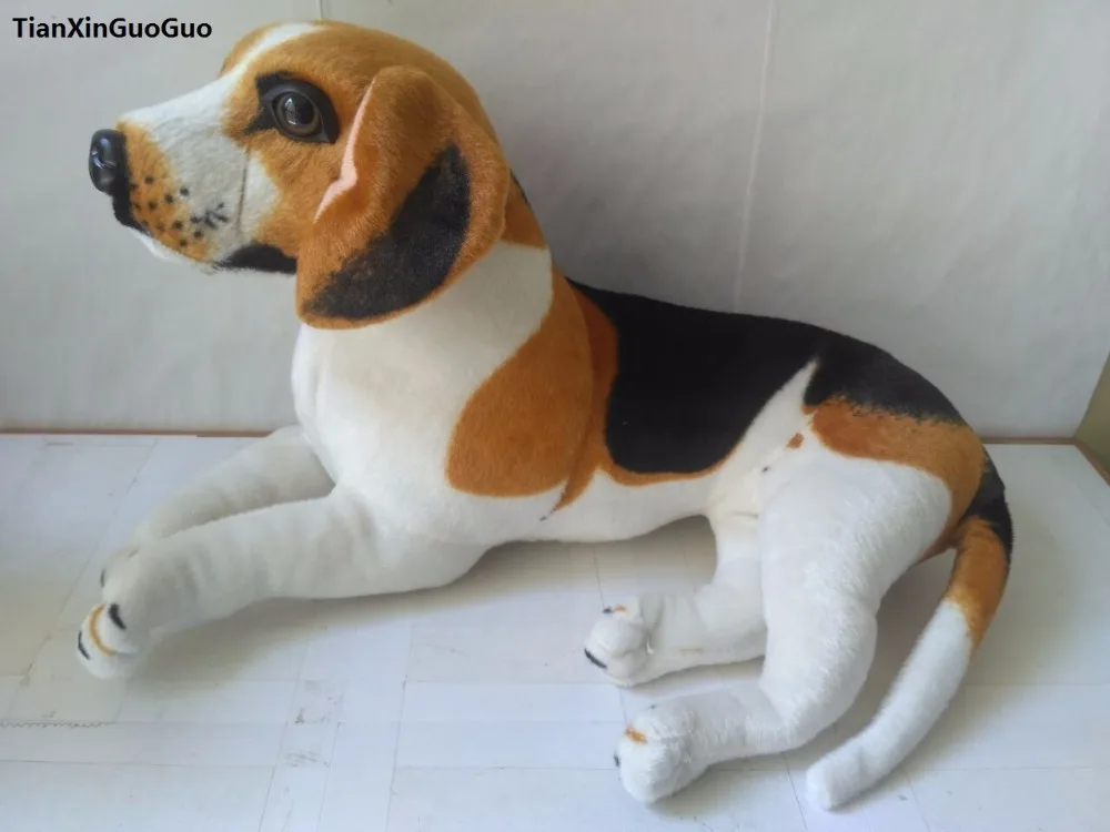 didelis 35cm linkę biglis šuo pliušinis žaislas minkštos lėlės Kalėdų dovana b1799