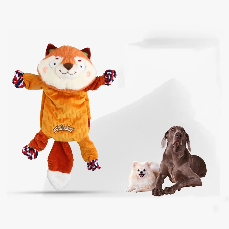 Fox Vilnos Kramtyti Žaislus Patvarus Mokymo Augintiniai Žaislas Interaktyvios Mažylis Mielas Šunims Pliušinis Mados šunelis Priedai Tiekėjas