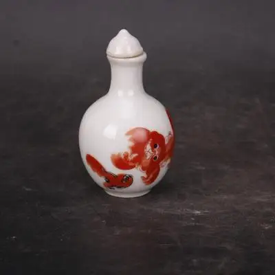 Jingdezhen keramikos (lion dance, didelis pilvas butelis, uostomasis tabakas butelis) papuošalai