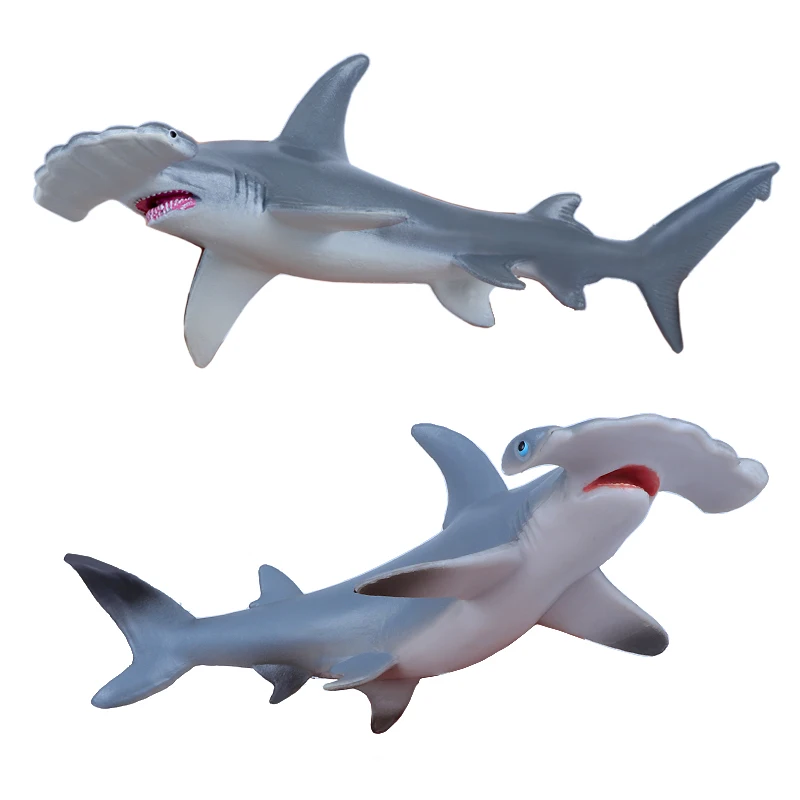 Modeliavimo Jūrų Padaras Ryklys Modelis Žaislas Sphyrnidae PVC Plastiko Žaislas Vaiko Gimtadienio Dovana Paveikslas Modelis