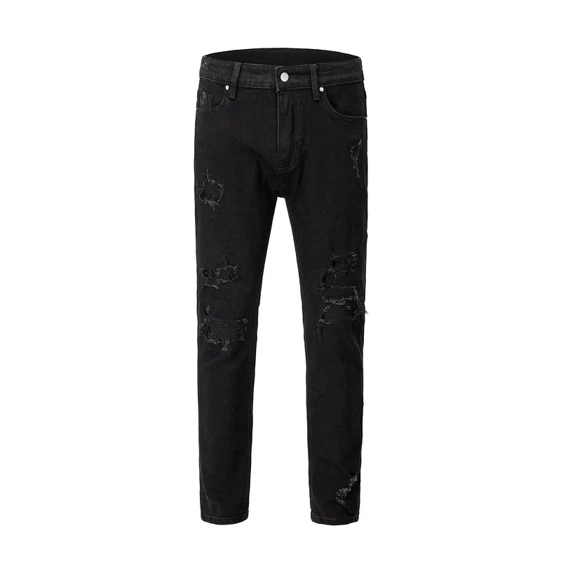 Aukštos Kokybės Europos ir Amerikos vyriški Džinsai Ryšuliais Džinsai Y2K Džinsai High Street Jeans vyriškos Kelnės