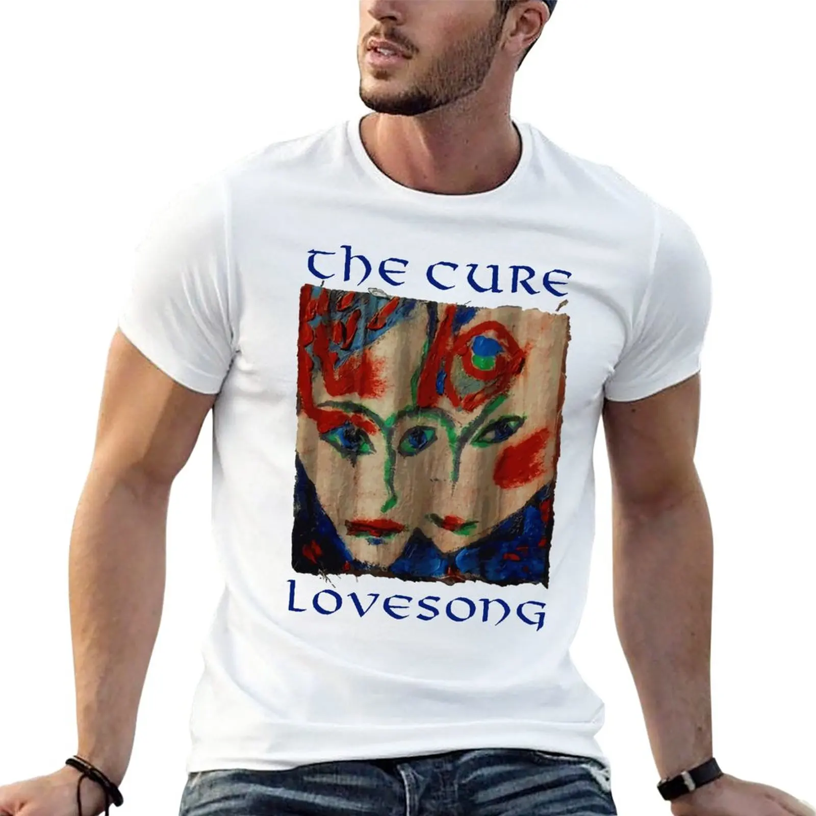 Išgydyti Lovesong Trijulės Negabaritinių Marškinėliai Prekės Vyrams Drabužius Trumpomis Rankovėmis Streetwear Plius Dydis Viršūnes Tee