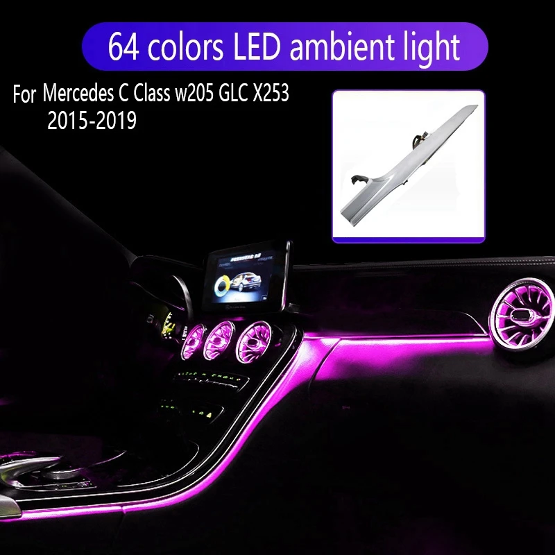 Co-Pilot Atmosfera Šviesos 64 Spalvų LED dienos Šviesos Benz Mercedes C Klasė W205 GLC X253 2015-2019