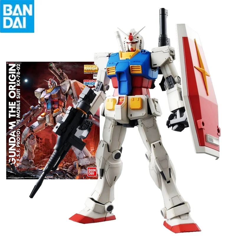 Bandai Gunpla Mg 1/100 Gundam Rx-78-2 Ver.gto Surinkto Modelio Aukštos Kokybės Kolekcines Robotas Rinkiniai Duomenys Žaislai, Modeliai, Vaikų Dovanų