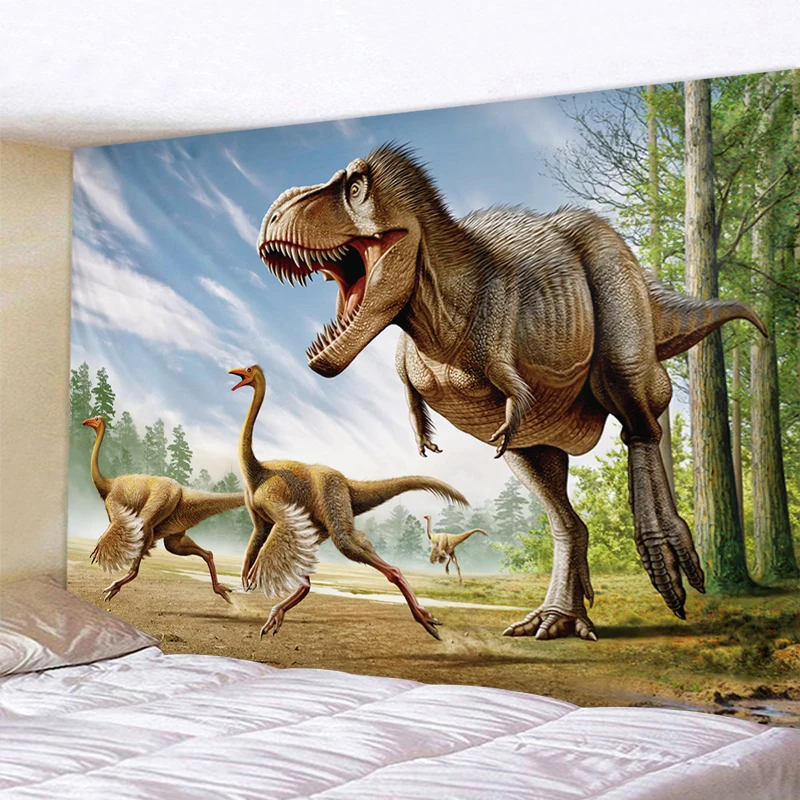 Veikia Dinozaurą Dinozaurą-Sienos Kabo Gobelenas Lakštai Namų Dekoro Gobelenai Paplūdimio Rankšluostį Jogos Kilimėlis Antklodė Siena Gobelenas