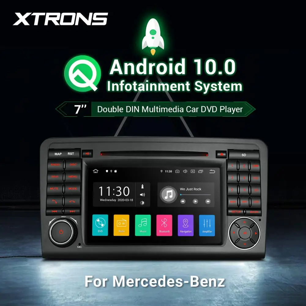 Android 10.0 Radijo Automobilių GPS DVD Grotuvas, multimedia Mercedes Benz ML Klasė W164 ML300 ML350 ML450 ML500 2005-2011 GL X164 Klasė