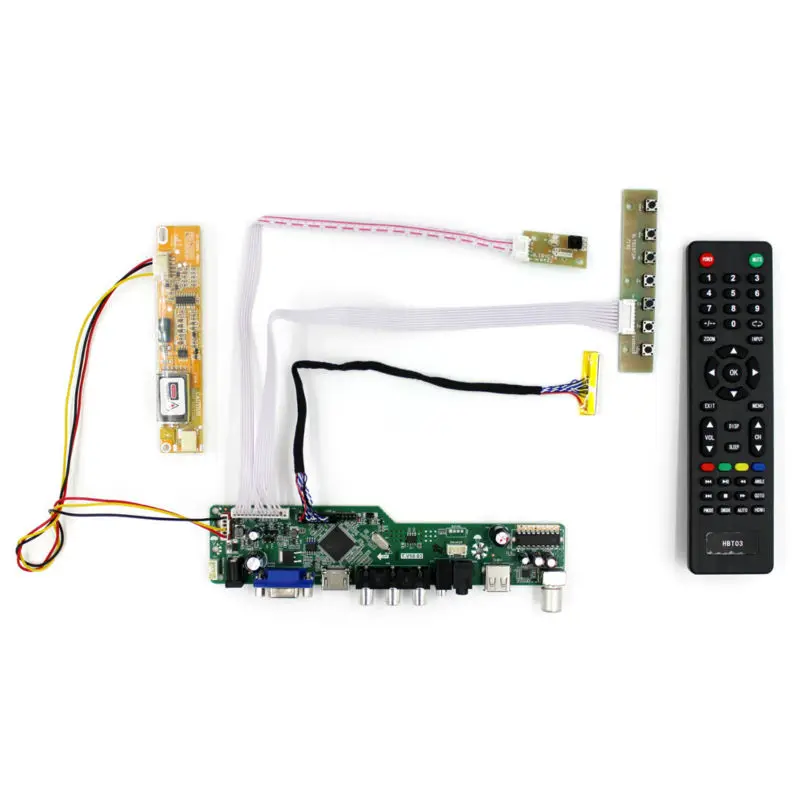 TV HD MI VGA, AV, USB LCD Valdiklis Valdybos 15.6 colių 16inch 1366x768 LCD LP156WH1 LTN160AT01