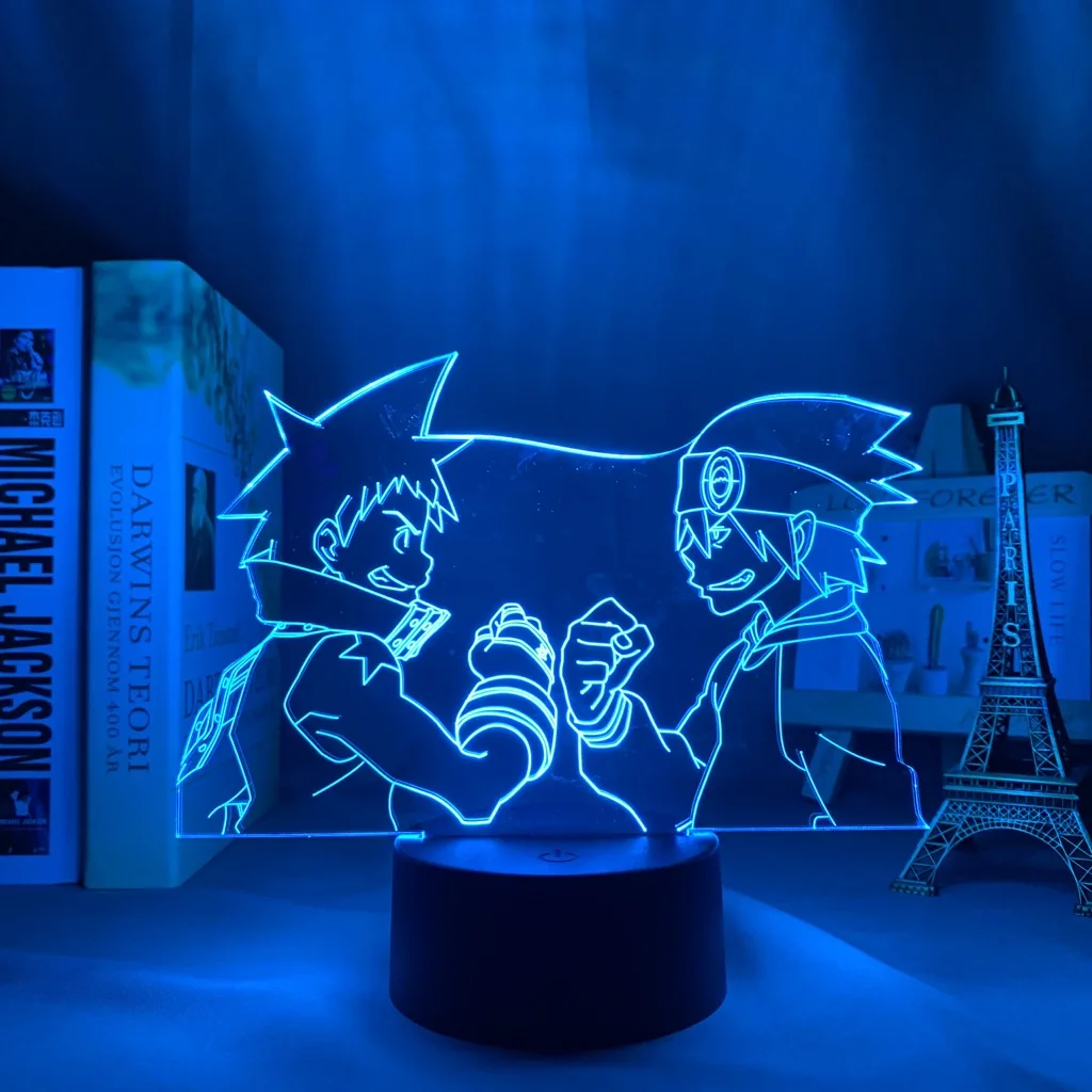 3d Lempos Anime Soul Eater LED Nakties Šviesa už Kambario Dekoro naktinė lempa Gimtadienio Dovana Manga Soul Eater Neoninės Šviesos
