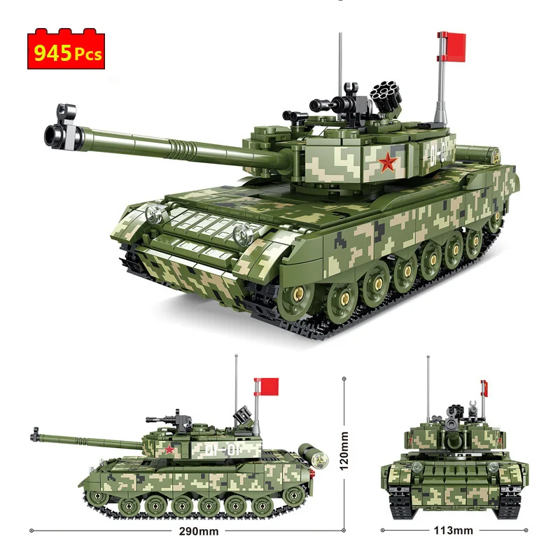 Karinės serijos antrojo pasaulinio KARO Kinijos 99A Pagrindinis Tankas Kareivis ginklas 