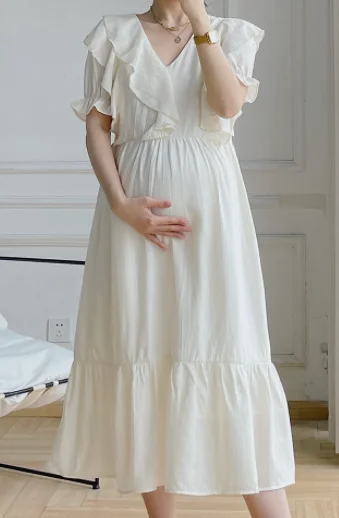 Pakrovimo Motinystės Drabužiai 2022 Mama Naujų Didelis Dydis Mergina T Shirt Baby Nėščia žalia Juokinga