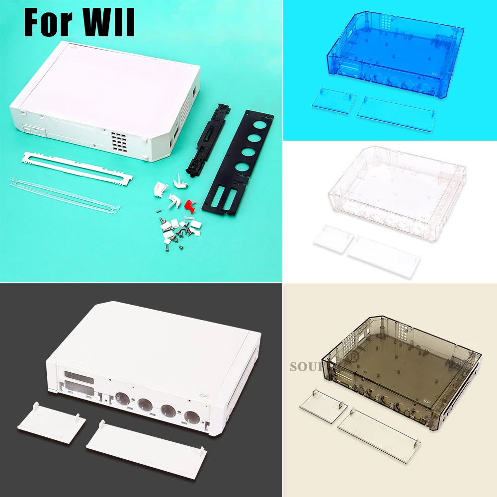 Visiškai Padengti Su Mygtuką Nintend Wii Su Mažmeninės Pakuotės Padengti Būsto Atveju Shell Wii Konsolės Dropshipping