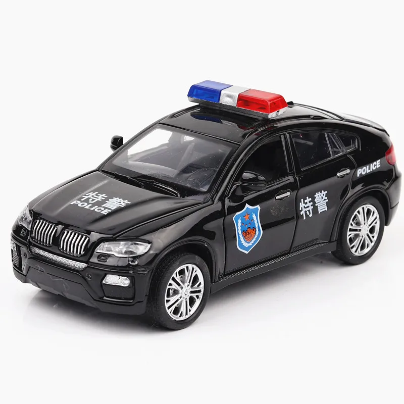 1:32 Žaislas Automobilis X6 Policijos Metalo Žaislas Lydinio Automobilių Diecasts & Žaislinės Transporto Priemonės Automobilio Modelio Miniatiūra Masto Modelio Automobilių Žaislai Vaikams