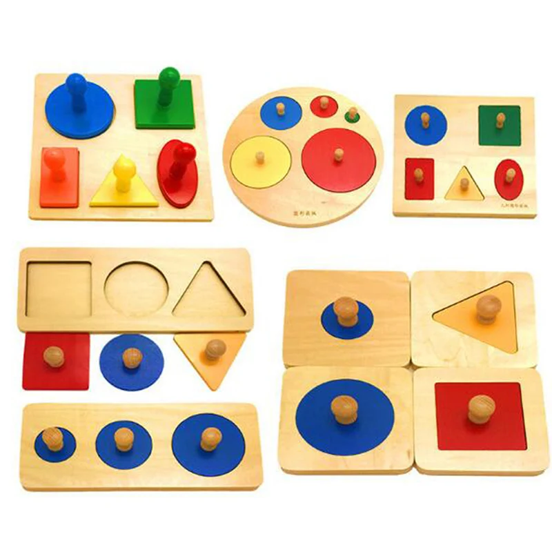 Nauja Stiliaus Vaikams, Žaislas Vaikams, Mediniai Mokymosi Geometrinės Formos Plokštės Ranka Sugriebti Valdybos Ikimokyklinio Mokymo Ir Mokymosi Švietimo Žaislas