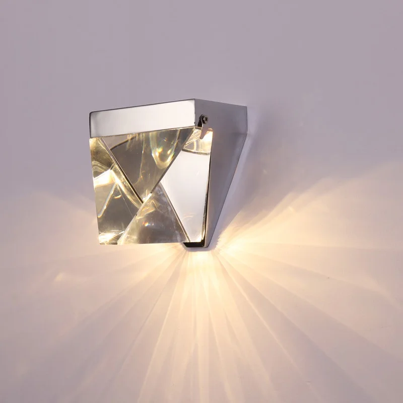 K9 Kristalų LED Sienų apšvietimo Įranga Nordic Veidrodėliai Žibintai Geležies Sconce Sienos Lempos Modernus Miegamojo Laiptų Vonios kambarys Wandlamp Arandela