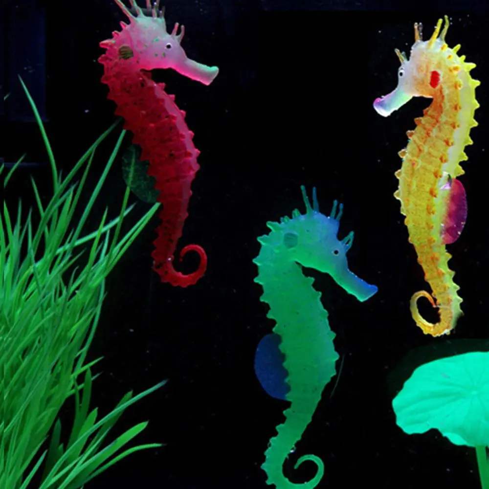 1 Vnt Kūrybos Silikono Hippocampu Akvariumo Dekoracija Dirbtinis Hipokampo Akvariumo Reikmenys Žuvų Bakas Dekoras