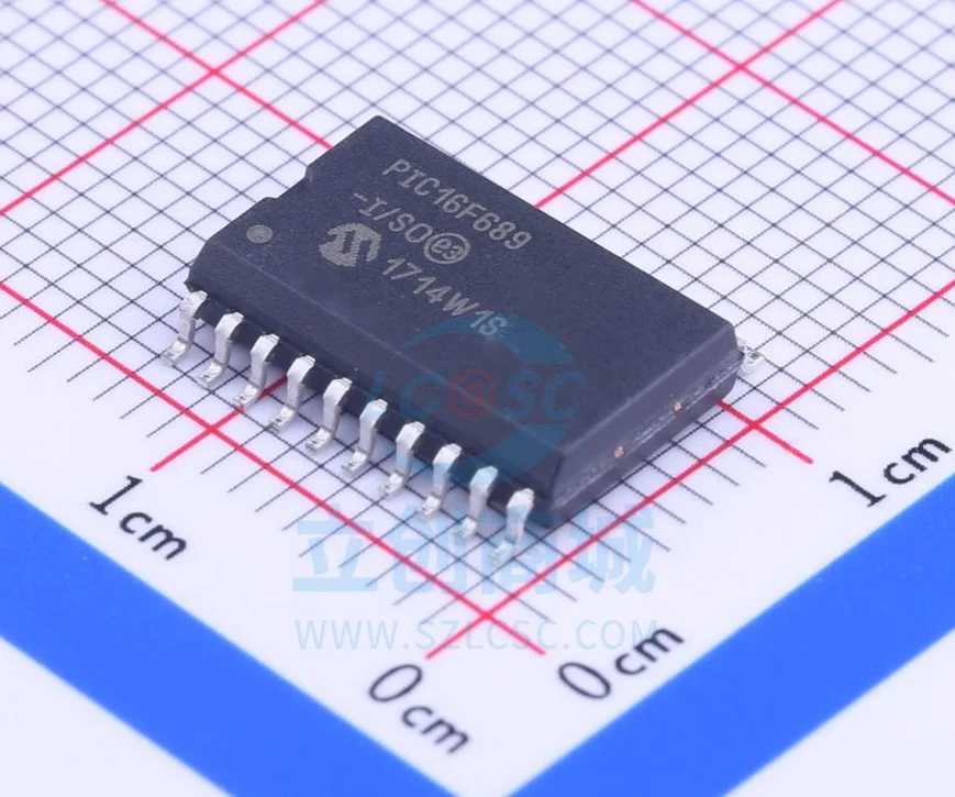 PIC16F689-I/SO paketo SOIC-20 naujas originalus tikrą mikrovaldiklis IC mikroschemoje