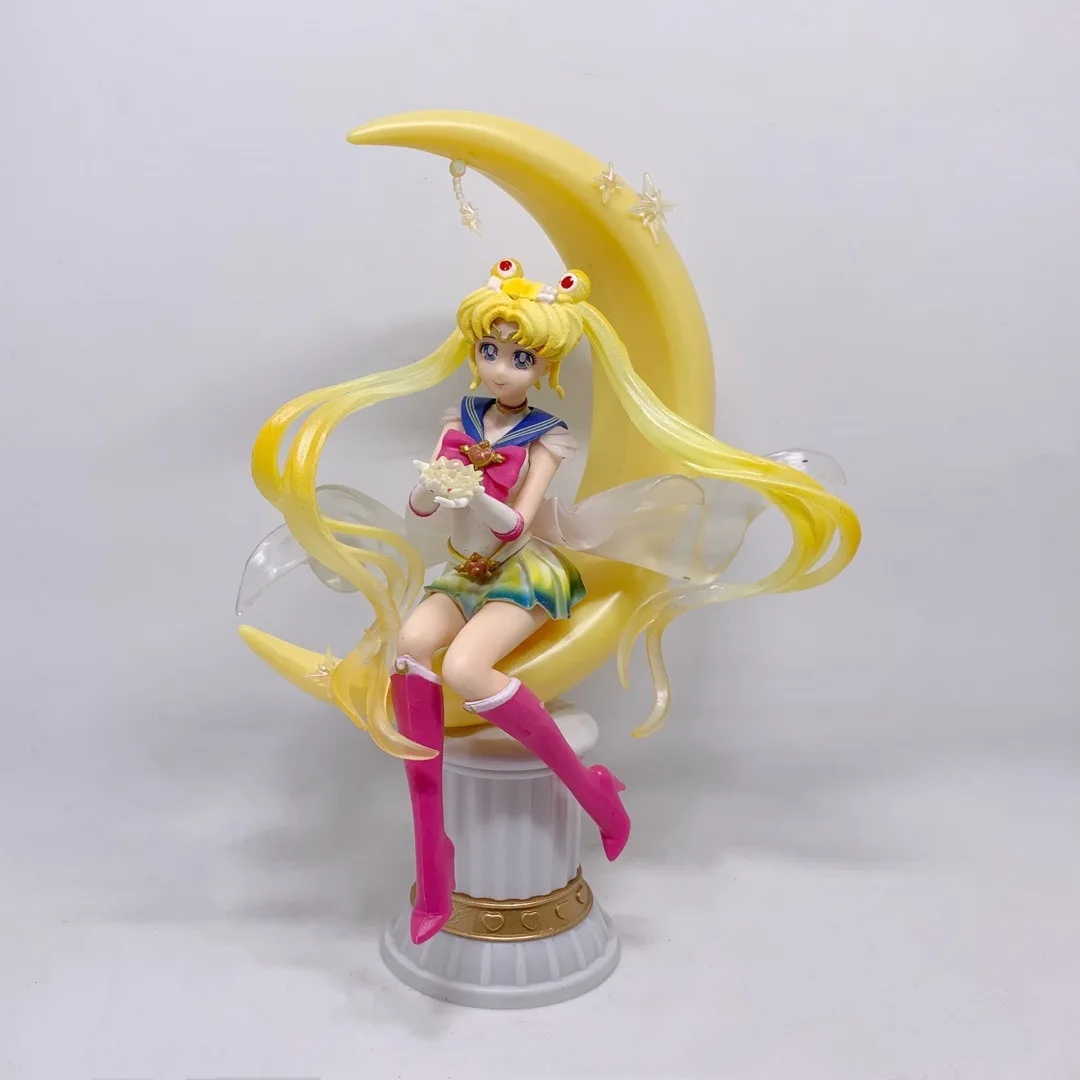 20cm Anime Usagi Tsukino PVC Sailor Moon Moon Kiškių Sailor Moon Nuliui Pav, Animacinį Personažą Modelis Žaislų Kolekcija Dovanų Anime Žaislas