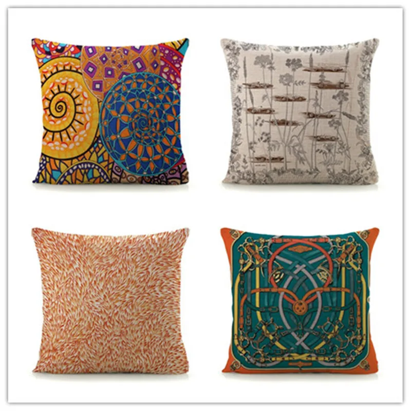 Prekės ženklo naujų namų dekoratyvinės pagalvės prabangių modelių spausdinti pagalvėlė padengti 45x45cm medvilnės skalbiniai, pagalvės dangtelis Euro stiliaus užvalkalas