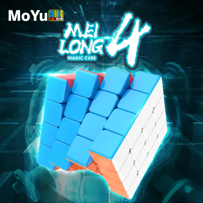 Originalus, Aukštos Kokybės MoYu MeiLong 4 4x4x4 Magic Cube MeiLong4 4x4, Greitis Įspūdį Kalėdų Dovanų Idėjos Vaikams, Žaislai