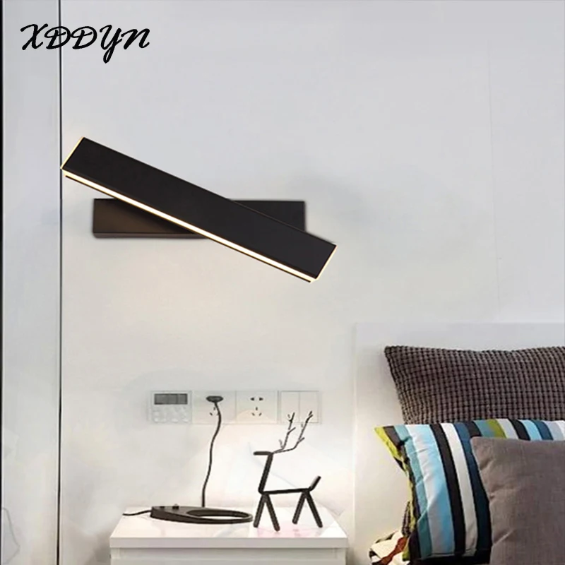 XDDYN namuose papuošti black&white led siena lempos, miegamojo kambarį studijuoti kambarys sconce sienų apšvietimo patalpų apšvietimas aliuminio lydinio