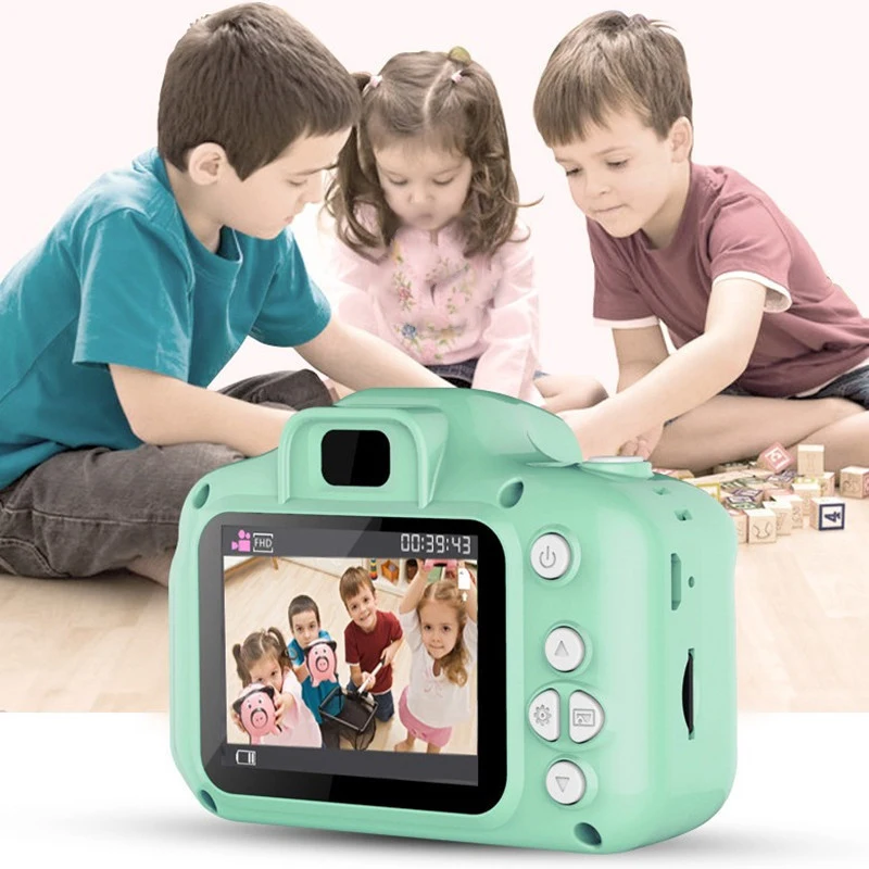 Vaikai vaizdo Kameros Vandeniui 1080P HD Kamera, Vaizdo Žaislai, 2 Colių Spalvotas Ekranas Vaikams, Cartoon Mielas Lauko Kamera SLR Fotoaparatas Vaikas Žaislas