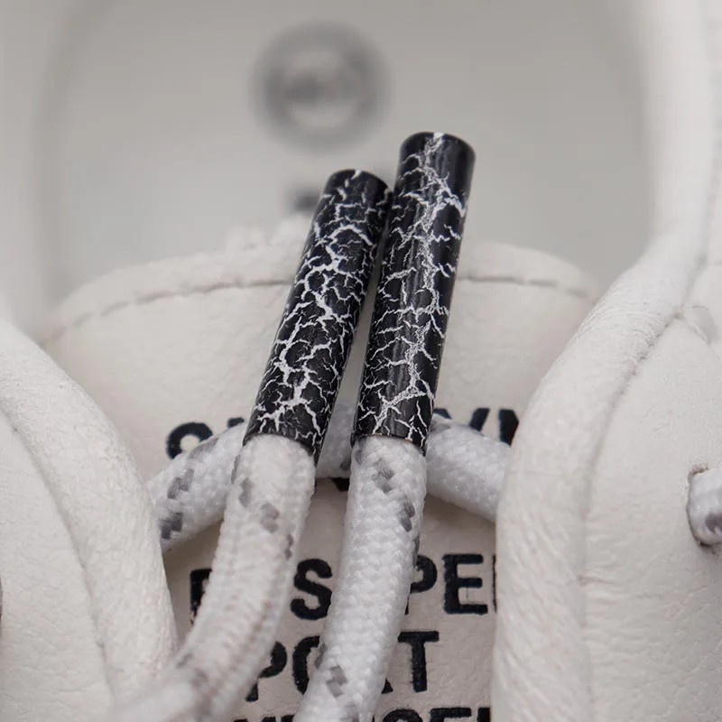 Weiou Nėrinių Baigiasi 21*5mm, Priekiniai Mados Sneaker String Aglets Unisex Sporto Laidas White Lightning 