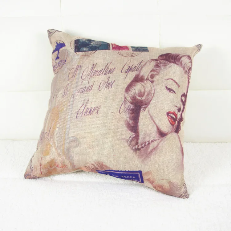 2015 m. naujos Marilyn Monroe sintetinių namų ūkio skalbiniai, pagalvės, sofos, pagalvėlės corelessfree pristatymas