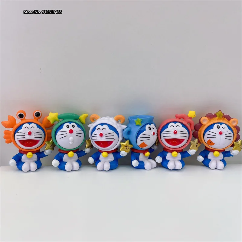Doraemon Rankų Zodiako Miniatiūriniai Aklas Lauke Žaislas Jingle Katė Rankų Doraemon Robotas Katė Twist Kiaušinių Lėlės
