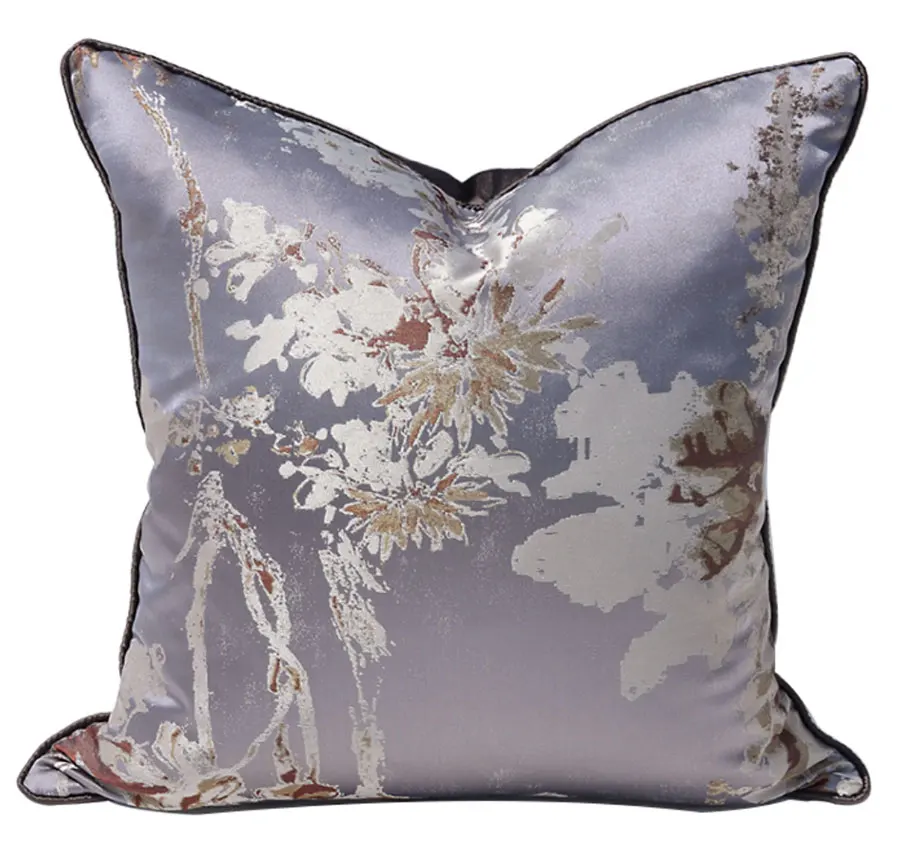 Elegantiška violetinė sielovados gėlių, dekoratyvinių mesti pagalvę/almofadas atveju, 45 50,europos, amerikos kaimiškas pagalvėlė padengti namų decore