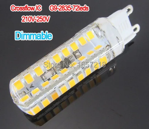 G9 SMD2835 LED Kukurūzų Lempos 72Led LED Lemputės, Šviesos, 3W Sienos Downlight Pakabukas labai Šviesus 1Pcs/Daug