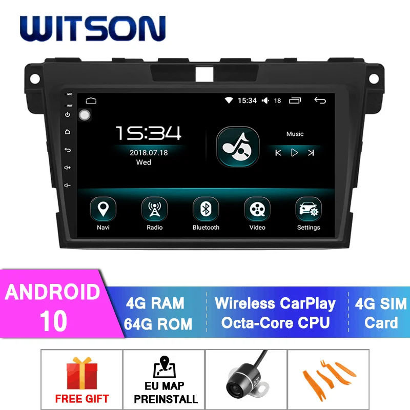 WITSON Android 10.0 AUTOMOBILIO DVD SISTEMA MAZDA CX-7 2013-2014 automobilių dvd grotuvas nuorodą/DAB parama