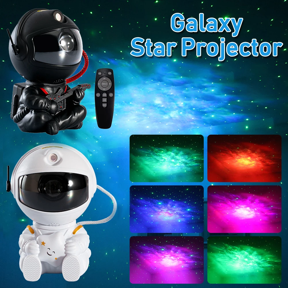 Astronautas Galaxy Žvaigždžių Projektorius Naktį Šviesos diodų (LED) Žvaigždėto Dangaus Projekcija, Lempos, Vaikų Miegamąjį Kambarį Apdaila Naktį Lempa