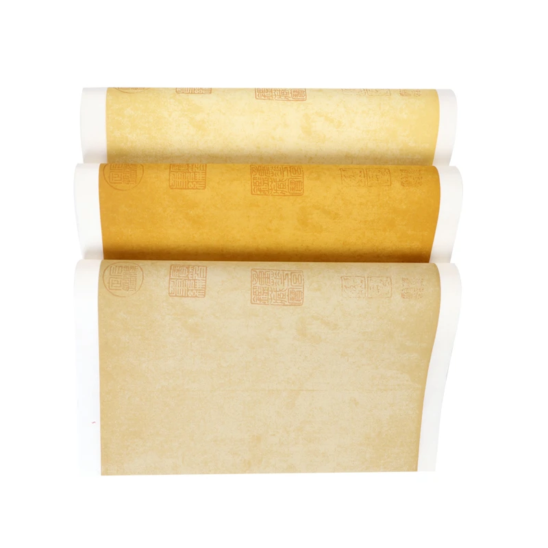 Retro Batikos Xuan Popieriaus Pusė Prinokusių Ryžių Popieriaus Papel Arroz Lanting Įvadas Kaligrafija Specialaus Ryžių Popieriaus Derliaus Batikos Tėtis