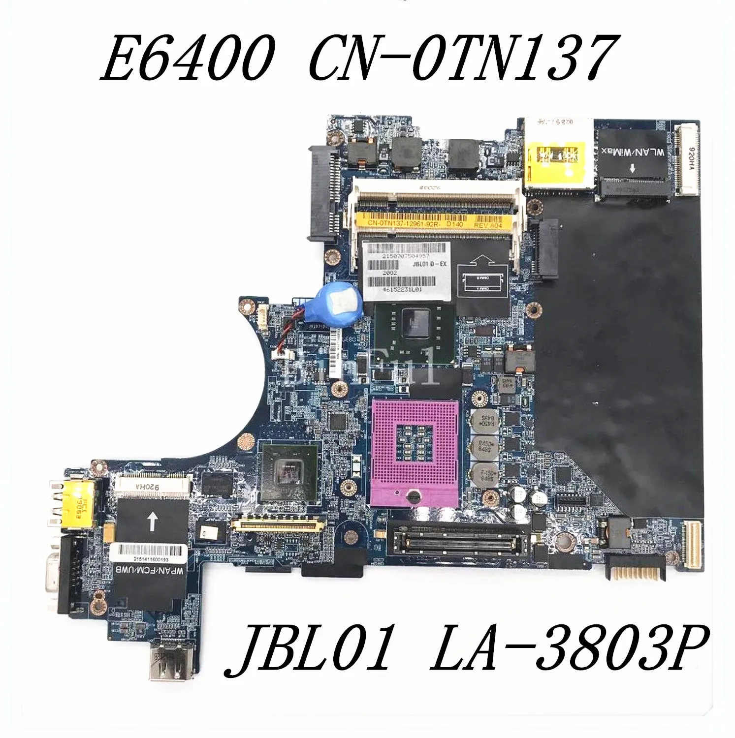 KN-0TN137 0TN137 TN137 Aukštos Kokybės Mainboard DELL Latitude E6400 Nešiojamas Plokštė JBL01 LA-3803P 100% Visą Darbo Gerai
