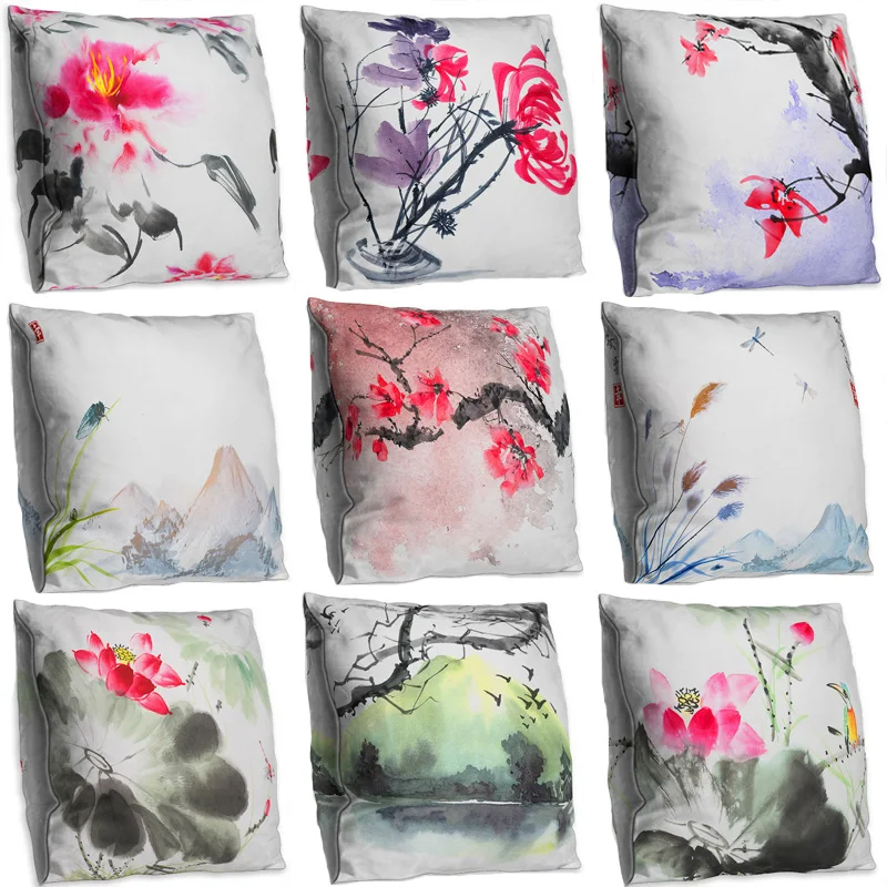 Paukščiai, Gėlės, Sofa-Dekoratyvinė Pagalvėlė Padengti Pagalvės Užvalkalas 45*45 cm Mesti Pagalvę Namų Dekoro Pillowcover