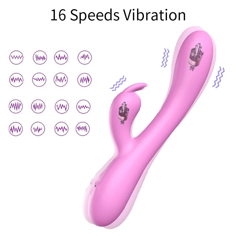 Šildymo Rabbit Vibratorius Klitorio Stimuliatorius G-spot Suaugusiųjų Sekso Žaislas USB Įkrovimo Moterų Makšties Femme Masturbator Vibratorių Moterims