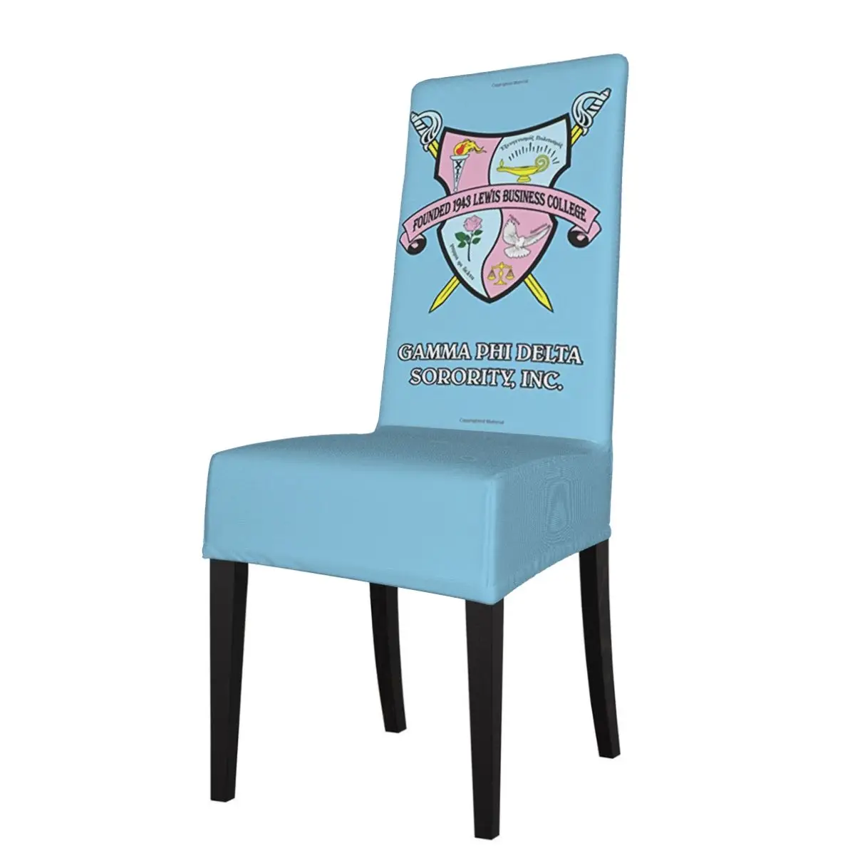 Gama Phi Delta Sorority ruožas kėdė slipcover, valgomasis, kambarys, elastinga medžiaga kėdė padengti biuro kėdė pokylių kėdė