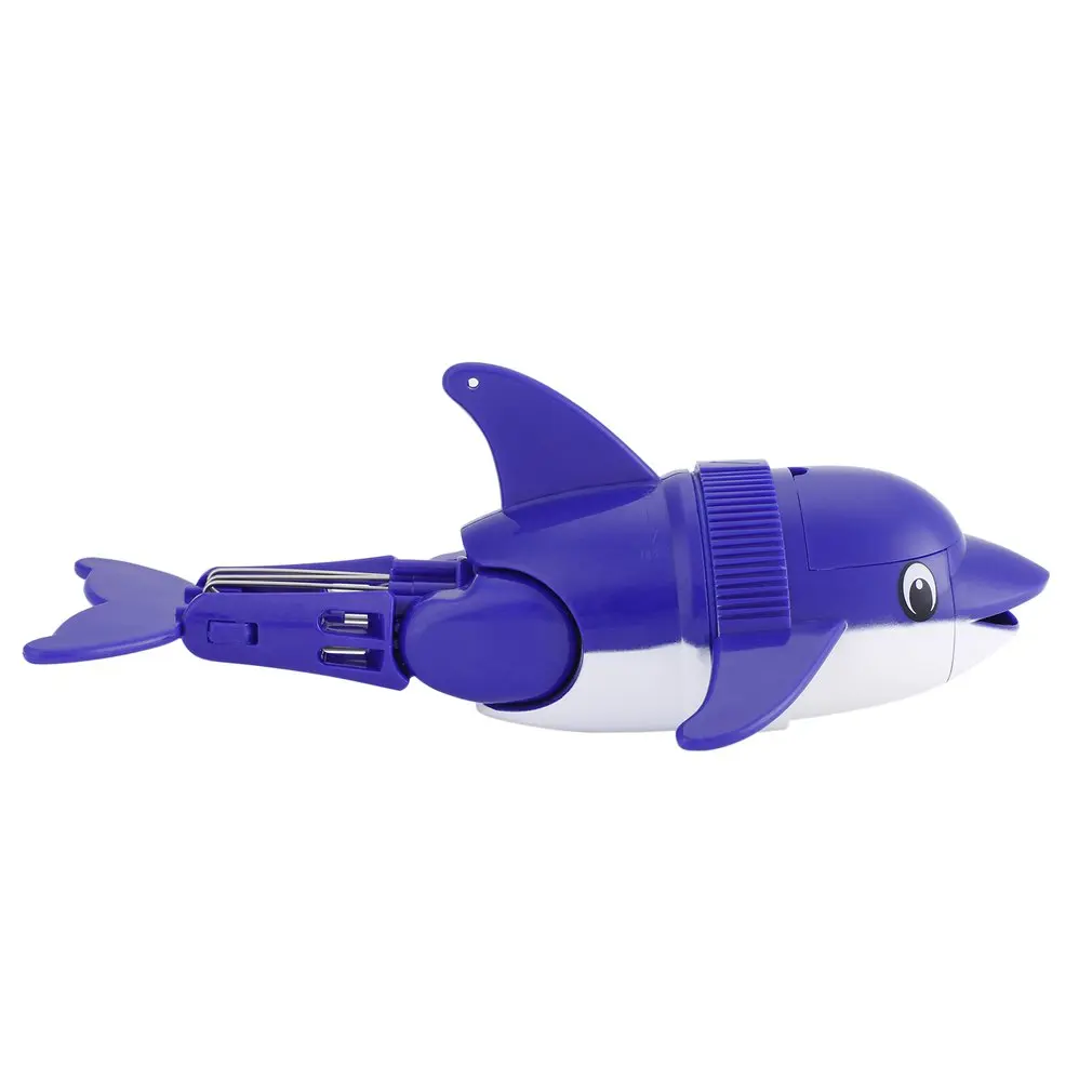 Juokingas Mielas Mielas Lanksčios Vaikų Vaikai Maudymosi Žaislas Blue Dolphin Nardymo Žuvų Plaukimo su Uodega Kampas reguliuojamas