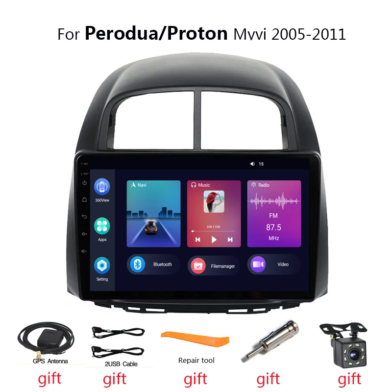 10.1 colių Didelis Ekranas Android Automobilio Stereo Radijo Galvos Vienetas Perodua/Proton Myvi 2005 m. 2006 m. 2007 m. 2008 m. 2009 m. 2010 m. 2011 m.