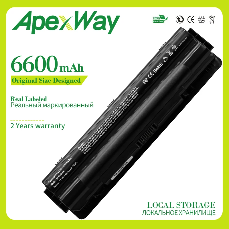 Apexway 6600mAh 9 Ląsteles, 11.1 V Naujas Nešiojamas Baterija XPS 14 XPS 15 17 