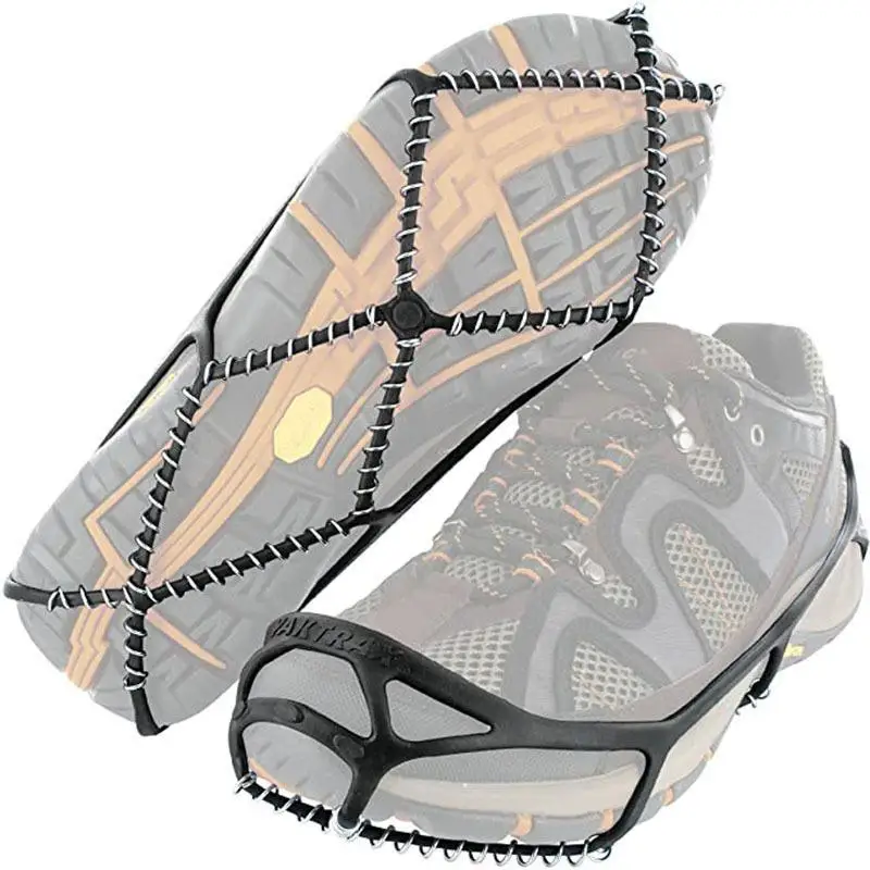 Grandinės neleidžiančioms slysti batų padengti TPE crampon lauko alpinizmo prekių nešiojamų šviesa sniego batai neleidžiančioms slysti