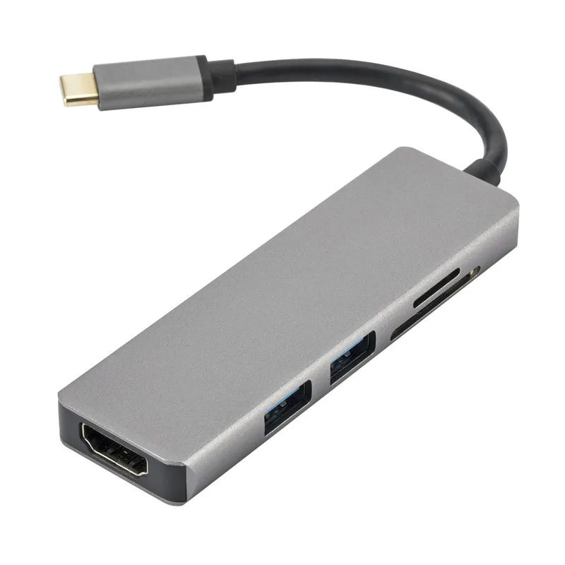 C tipo HDMI-suderinama 4K USB C 3.1 SD TF atminties Kortelių Skaitytuvo Adapteris, skirtas 