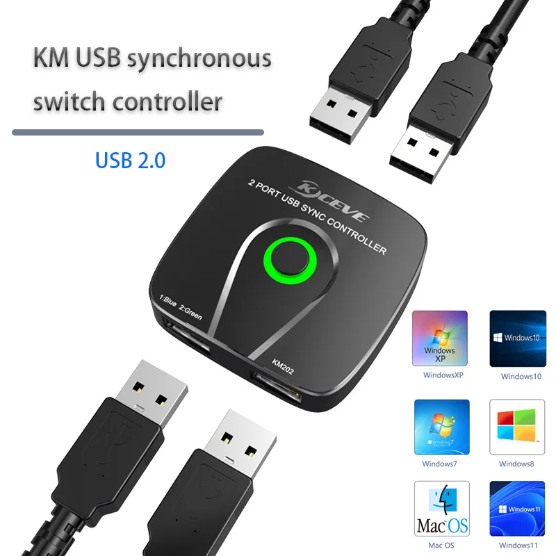 KM USB sinchroninio jungiklis valdiklis parama 