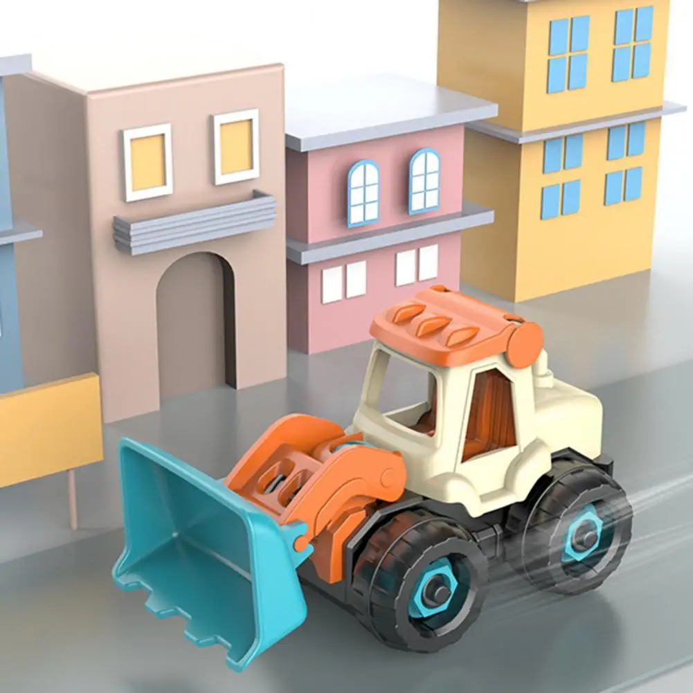 4Pcs/Set Patvarus Nuimamas Asamblėjos Statybos Sunkvežimių Rinkinys Inžinerijos Sunkvežimių Žaislas Švietimo Realus