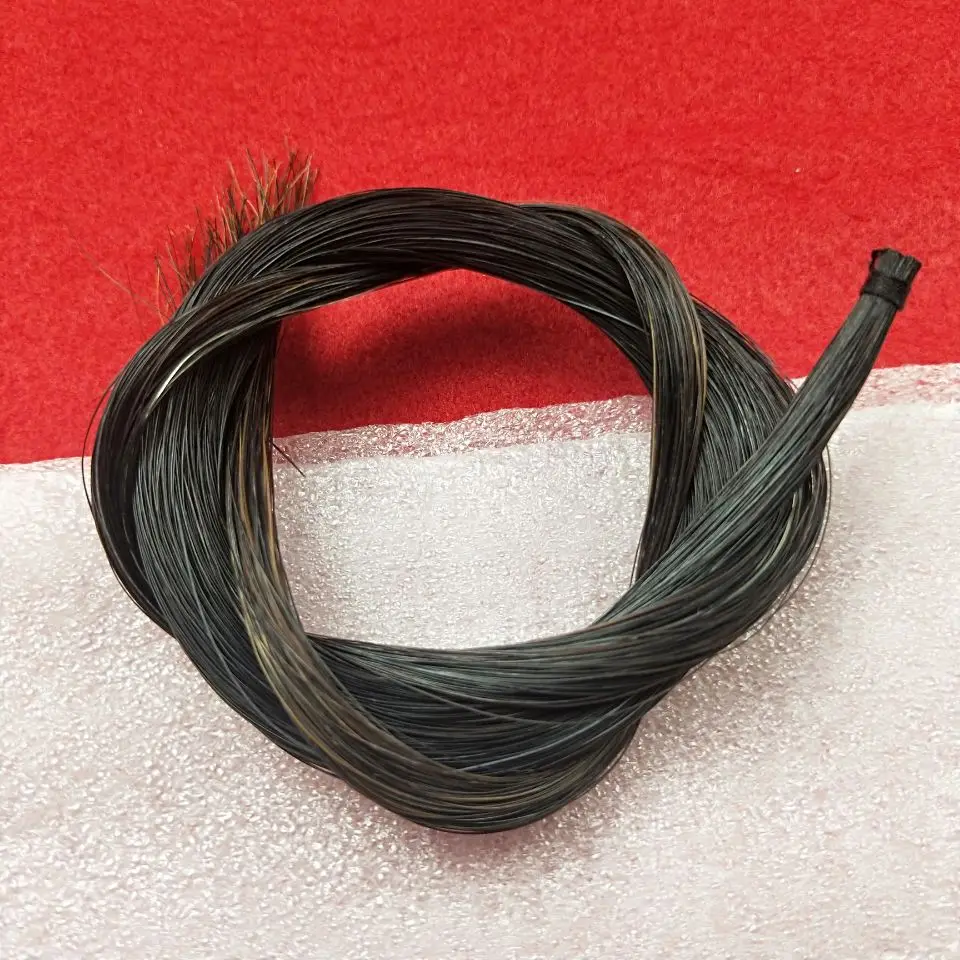 1 posmų smuikui, altui ir violončelei Mongolija natūralus juodas lankas plaukų arklio uodegos 80-85 cm